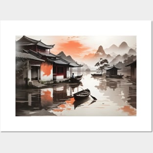 chinese themed art Posters and Art